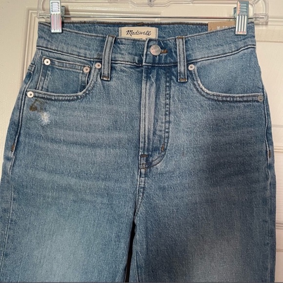 NWT Madewell The Perfect Vintage Jean in Coney Wash: Destroyed Edition Size: 24 - Picture 4 of 13